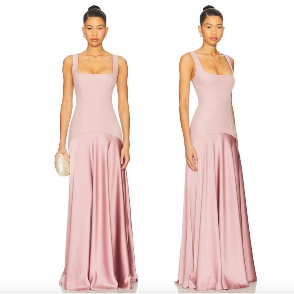 L'Academie by Marianna Sidney Gown in Mauve Light Pink Formal Maxi Gown Academie